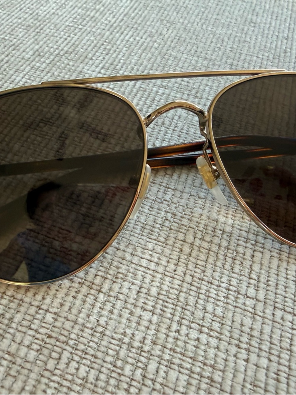 GUCCI Gold Frame Aviator Sunglasses with Brown Lenses ❤️ - Picture 5 of 15